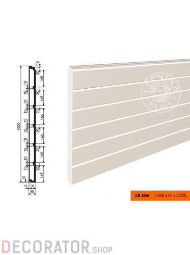 Панели утепления LEPNINAPLAST СВ-50/6, 2000*1000*50 мм