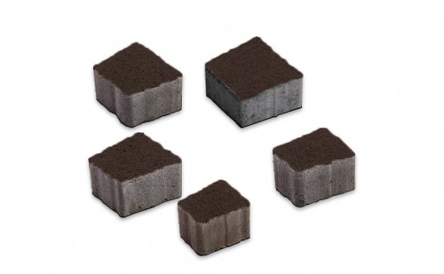 Плитка тротуарная ВЫБОР Антик 3А.6, Гранит коричневый