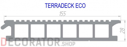 Террасная доска TERRADECK ECO