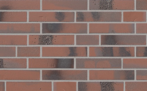 Клинкерная плитка Stroeher Brickwerk 654 flammenrot рельефная, 240*52*12 мм