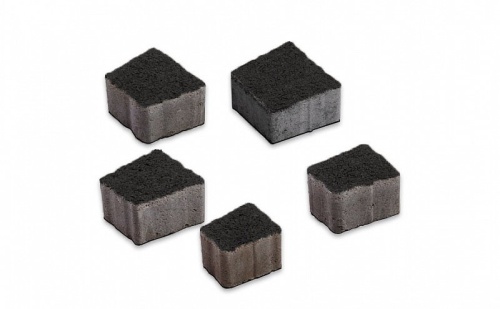 Плитка тротуарная ВЫБОР Антик 3А.6, Гранит черный