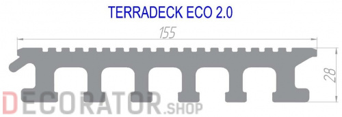 Террасная доска TERRADECK ECO 2.0