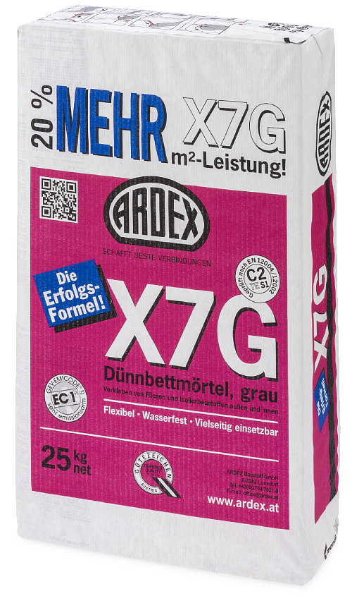 Плиточный клей ARDEX X 7 G ERFOLGSFORMEL