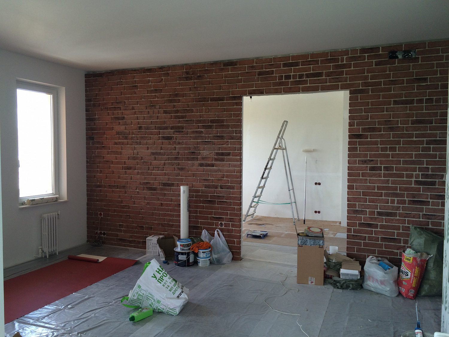 Укладка клинкера и камня в интерьере