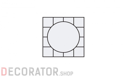 Окантовка для декора Stroeher Keraplatte Roccia 845, растр.25 см