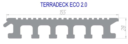 Террасная доска TERRADECK ECO 2.0