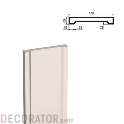 Пилястра LEPNINAPLAST ПЛВ-450/4,2500*65*450 мм