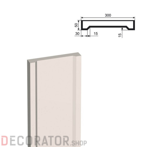Пилястра LEPNINAPLAST ПЛВ-300/4,2000*50*300 мм