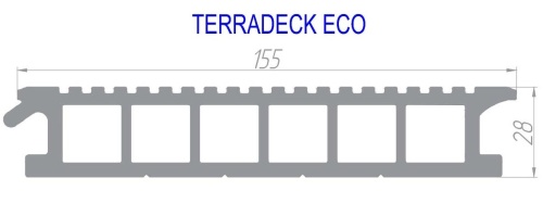 Террасная доска TERRADECK ECO
