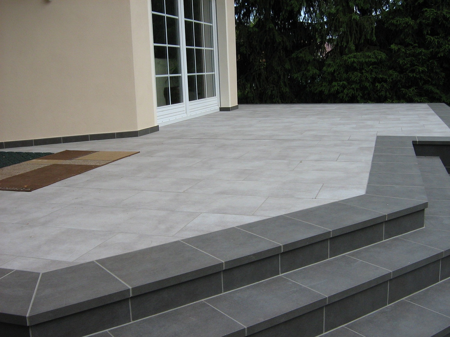 Монтаж клинкерных ступеней и плитки