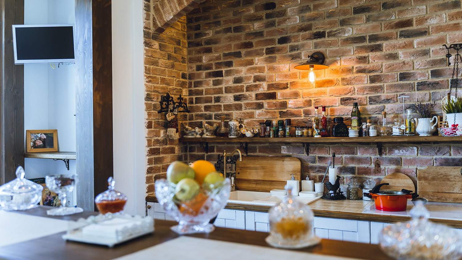 Укладка клинкера и камня в интерьере