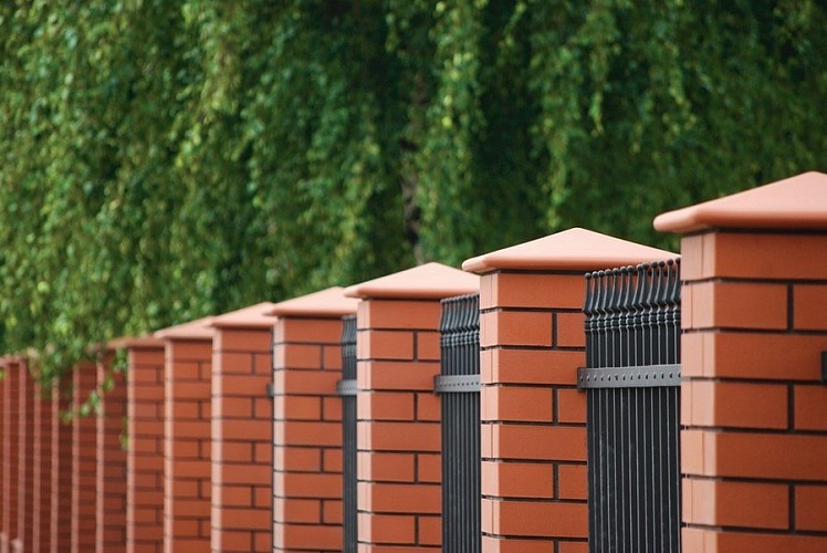 Клинкерный заборный оголовок KING KLINKER Рубиновый красный (01), 310*445*90 мм