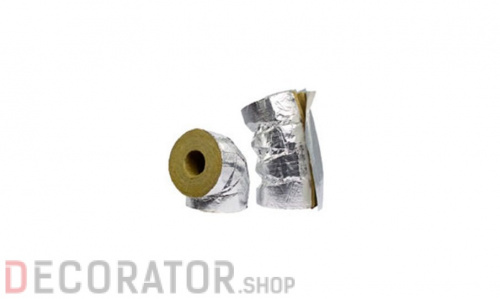 Отвод с покрытием из алюминиевой фольги с нахлестом на продольном разрезе Hvac Bend AluCoat T, 133/50 мм