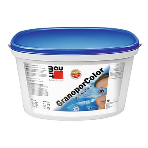Краска на основе полимерного вяжущего Baumit GranoporColor, 14л