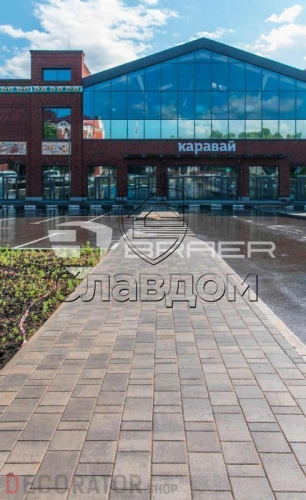 Плитка тротуарная BRAER Старый город Ландхаус Color Mix Туман, 80/160/240*160*60 мм