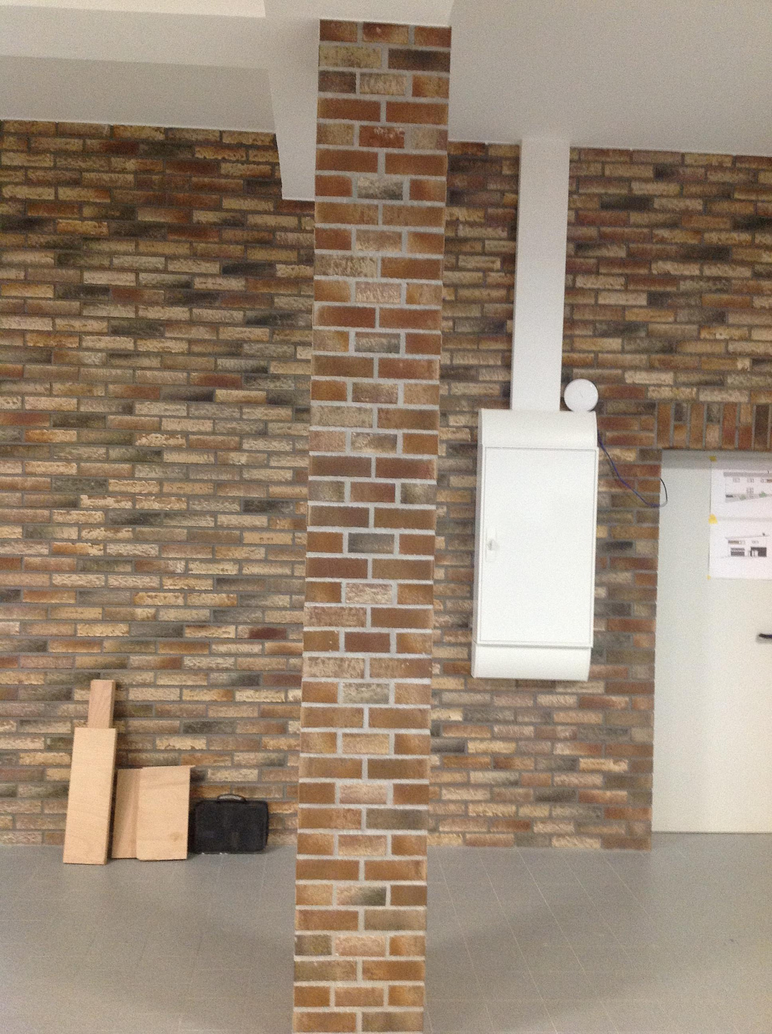 Укладка клинкера и камня в интерьере