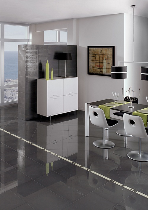 Плинтус прямой Venatto POLISHED Nero Antracita, 400*80*10 мм