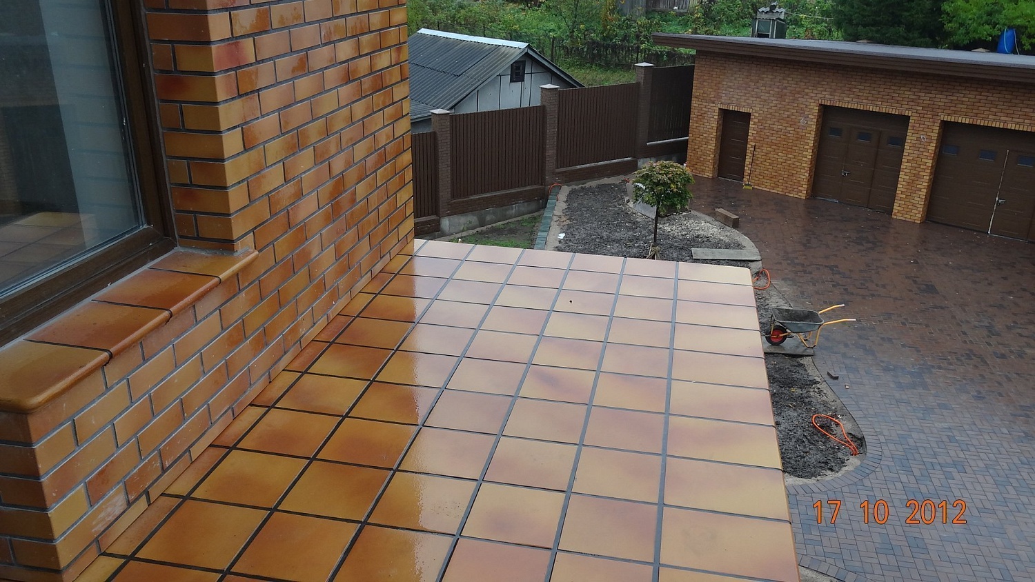 Монтаж клинкерных ступеней и плитки